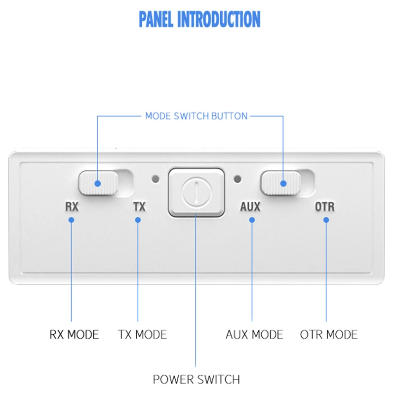 2 в 1 аудио беспроводной приемник передатчик CSR8675 Bluetooth 5,0 стерео AUX RCA USB 3,5 мм Jack адаптер DC 5 В для ТВ/автомобиля
