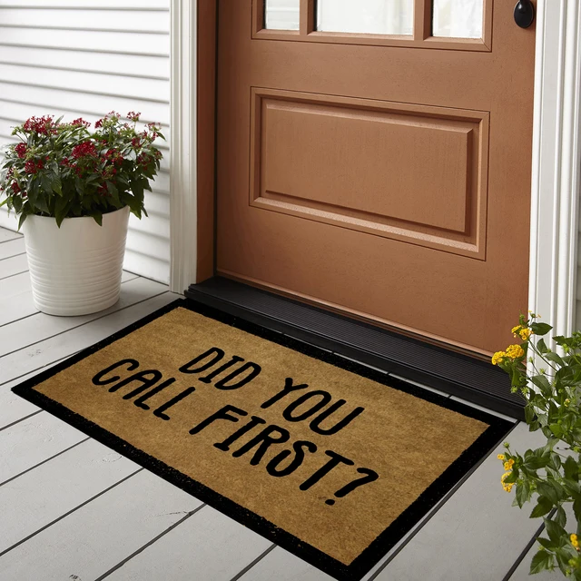 Funny Doormat for Outside Sassy Welcome Mat Rude Patio Decor Front