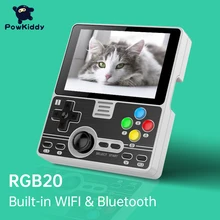 Игровая консоль POWKIDDY, игровая консоль с открытым исходным кодом и встроенным Wi-Fi модулем, 3,5 дюйма, RGB20, RK3326