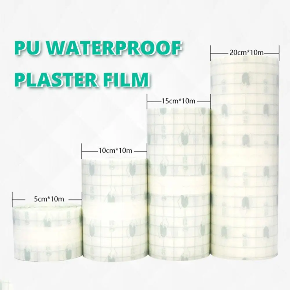 

Medical Transparent Tape PU Film Adhesive Plaster Waterproof Anti-allergic Medicinal Wound Dressing Fixation Tape