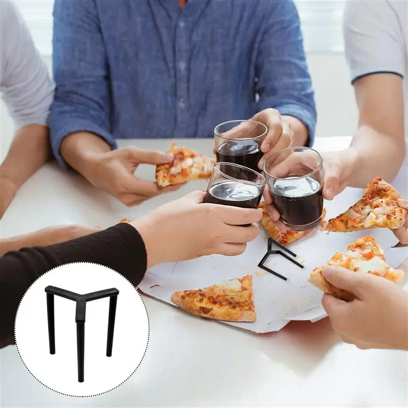 100 шт. вкладчика пиццы стенд упаковки штатив стек фиксирующая стойка подставка