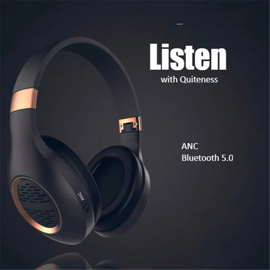 

Noise Canceling Headphone Anc Headphones Bluetooth Earphone Wireless Earphones Handsfree Ear Head Phones Set Handfree Headset