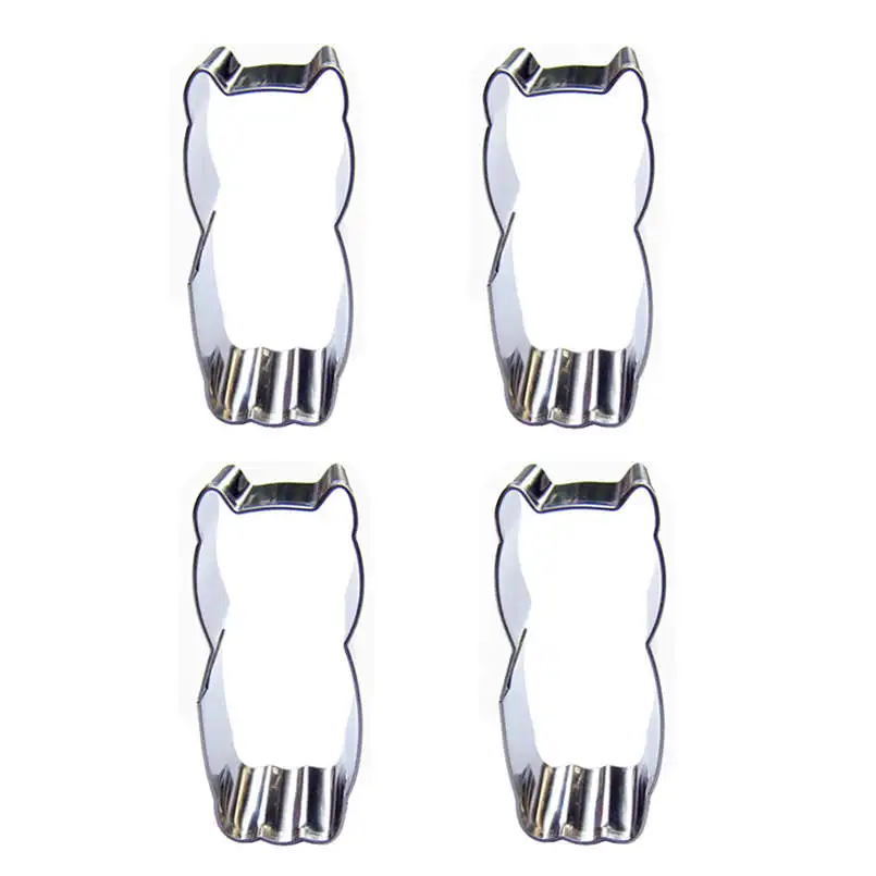 Форма маленькой совы 4 шт формы для резки печенья инструменты выпечки украшения