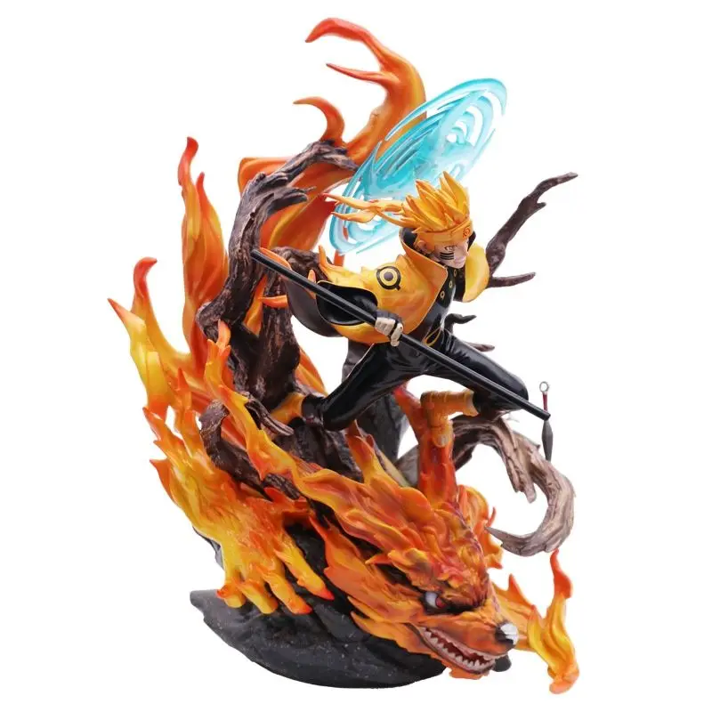 34cm Naruto Anime Figure Shippuden GK Uzumaki Rasengan Battle Action