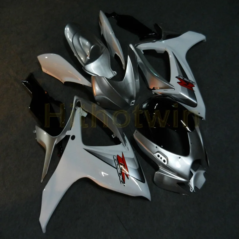 Пользовательский капот мотоцикла для GSX-R600750 2006-2007 K6 ABS пластик обтекатель литья под давлением синий черный - Цвет: L