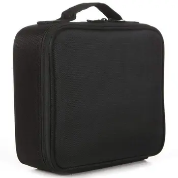 

Portable Mini Travel Make Up Cosmetic Bag Case Large Capacity Double Layer Makeup Organizer Case, Nylon
