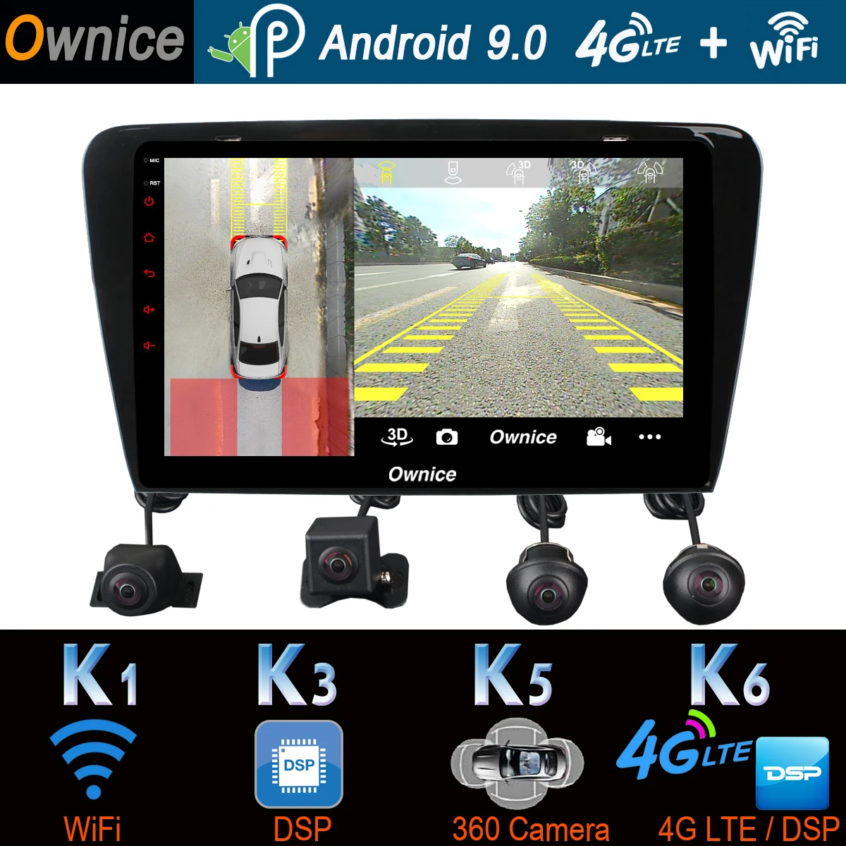 360 ° 4* камера 4G SIM WiFi Android 9,0 8 ядерный 4G+ 64G SPDIF DSP CarPlay Автомобильный gps радио плеер для Skoda Octavia 3 A7 2013