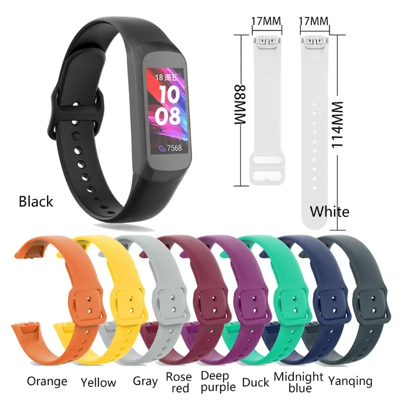 

Soft TPU Watch Band Quick Release Wrist Strap for Sam-sung Ga-laxy Fit SM-R370