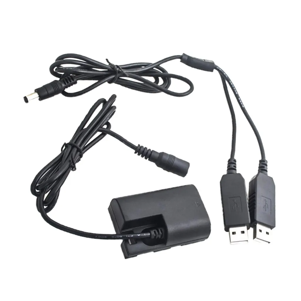 ACK-E6 двойной USB адаптер питания DR-E6 DC муфта сменный для Canon 5D Mark II III IV 5DS R 6D 7D Mark II 60D 70D 80D