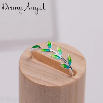 

Punk Vintage Real 925 Sterling Silver Leaf Rings for Women Lover Finger Ring Valentines Day Gifts 2020