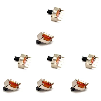 

1000Pcs 3 Straight Pins 2 Positions Single Pole Double Throw SPDT 1P2T Miniature Slide Toggle Switch 3/4/5/6/7mm