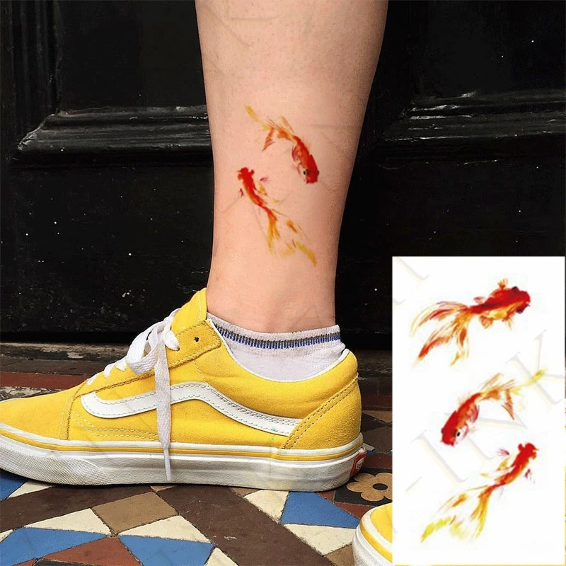 Temporary Tattoo Sticker Waterproof 3D Scorpion Bird Fish Animal Face
