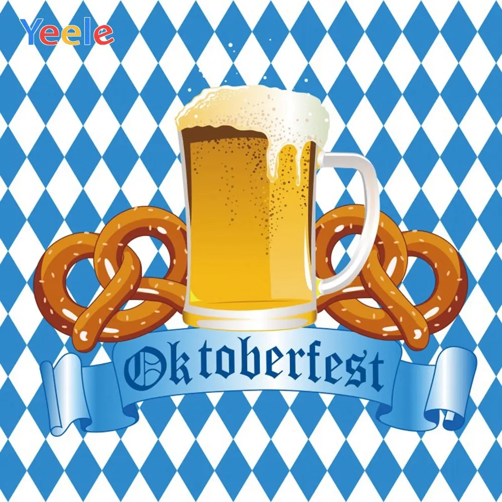 Yeele Oktoberfest Party Decor Beer Cloth Breads Photography Backdrops Personalized Photographic Backgrounds For Photo Studio | Электроника