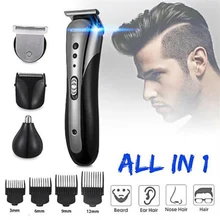 Профессиональная перезаряжаемая электрическая машинка для стрижки волос для мужчин, триммер для стрижки волос, машинка для стрижки бороды, Парикмахерская бритва, водонепроницаемый инструмент