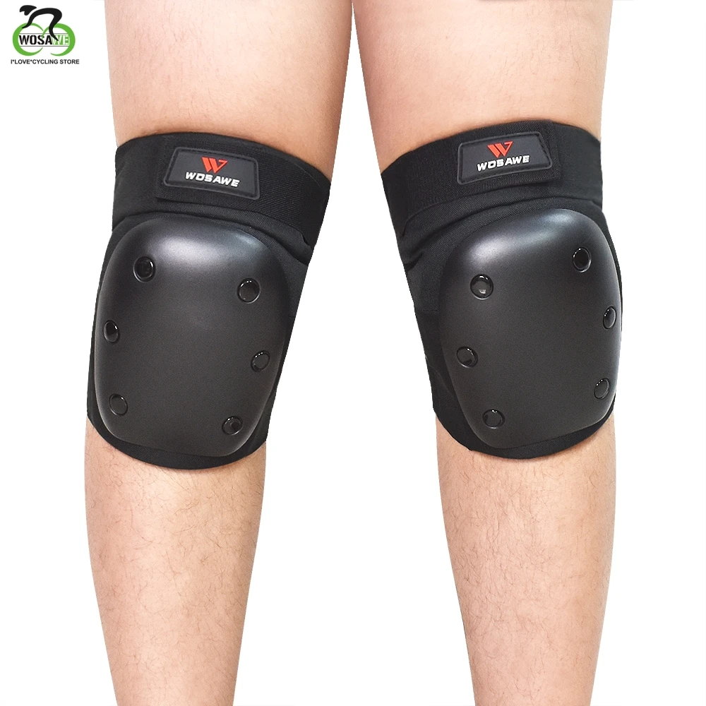 WOSAWE Aldult Knee pads Elbow pads Skateboard Skating Ski Knee Protector Roller Wrist Guards Protective Gear Hands Protection