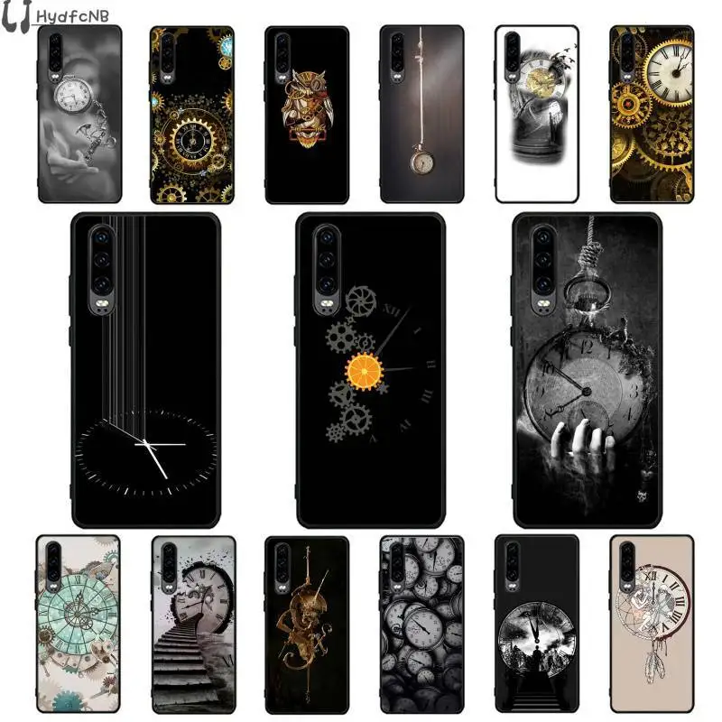 

Classic clock watch Phone Case Cover for Huawei P9 10 lite P20 pro lite P30 pro lite Psmart mate 20 pro lite