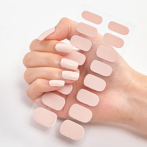 Tips/Sheet Minimalist Design Gradual Change Glitter Series Powder Sequins Self Adhesive Nail Sticker Nails Sticker Designer