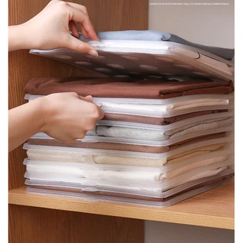 

System Shirt Folder Travel Closet Drawer Stack Household Closet Organizer Fast Clothes Fold Board Clothing Organization