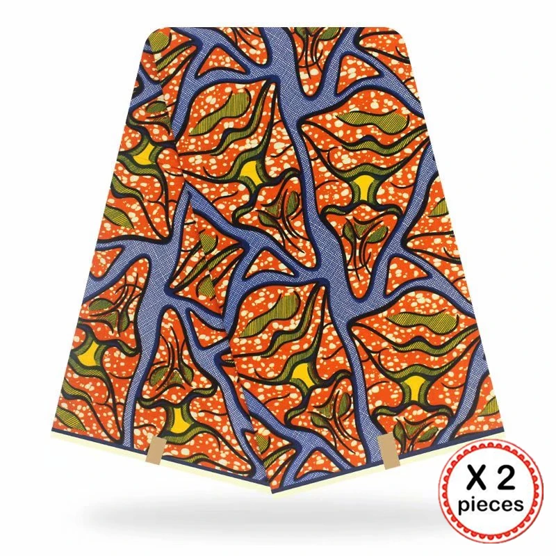 Анкара африканская ткань 12 ярдов Хлопок нигерийский стиль швейная африканская вощеная ткань принтом Гана для свадебного платья 11032