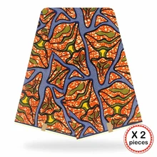 Анкара африканская ткань 12 ярдов Хлопок нигерийский стиль швейная африканская вощеная ткань принтом Гана для свадебного платья 11032