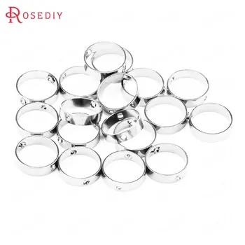 

(39256)30PCS 10MM Silver Color Brass Round Shape Closed Rings Connect Rings Jewelry Making Supplies Diy Findings Accessories
