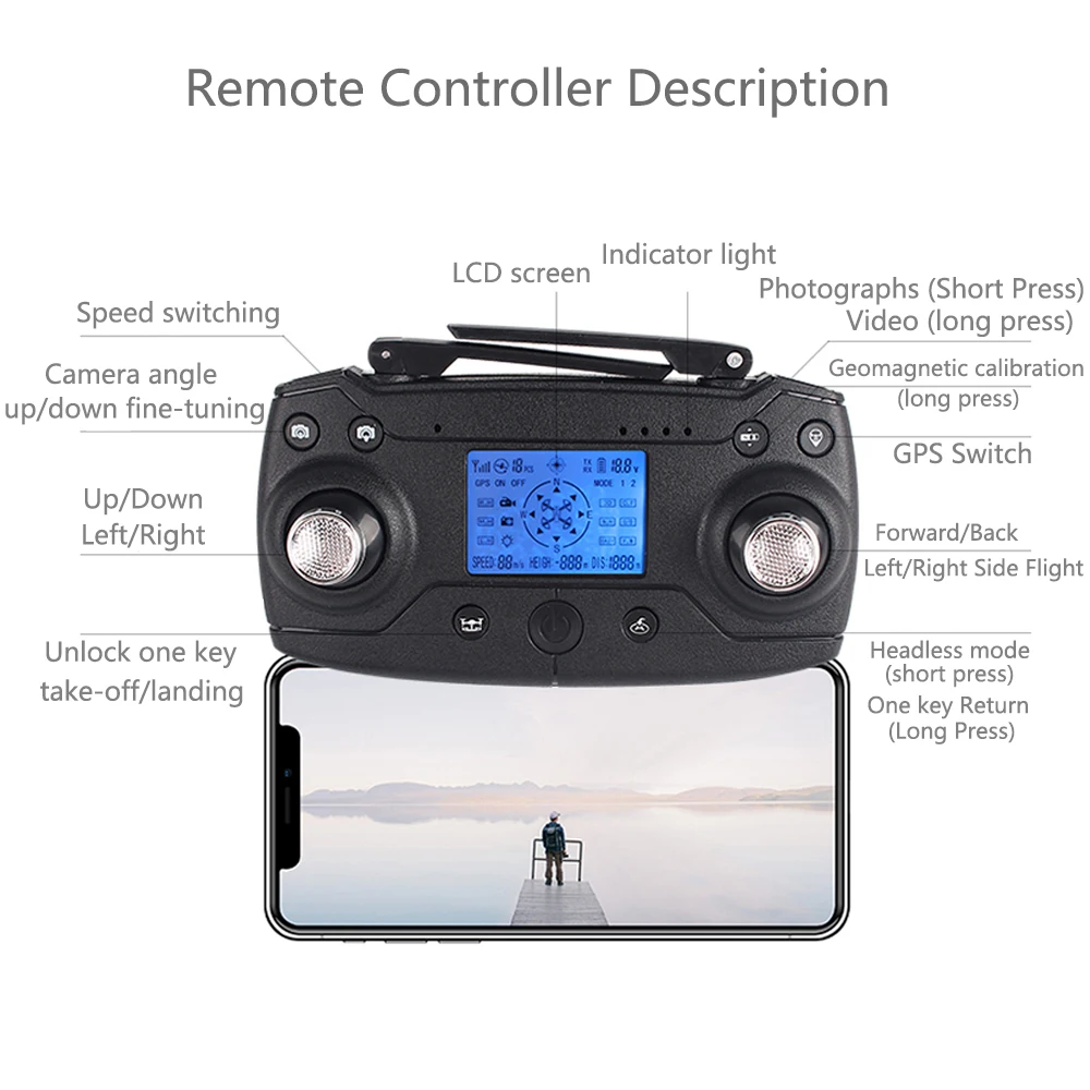 VS SJRC F11 бесщеточный селфи складной GPS WIFI FPV RC Квадрокоптер 4K Ультра HD камера