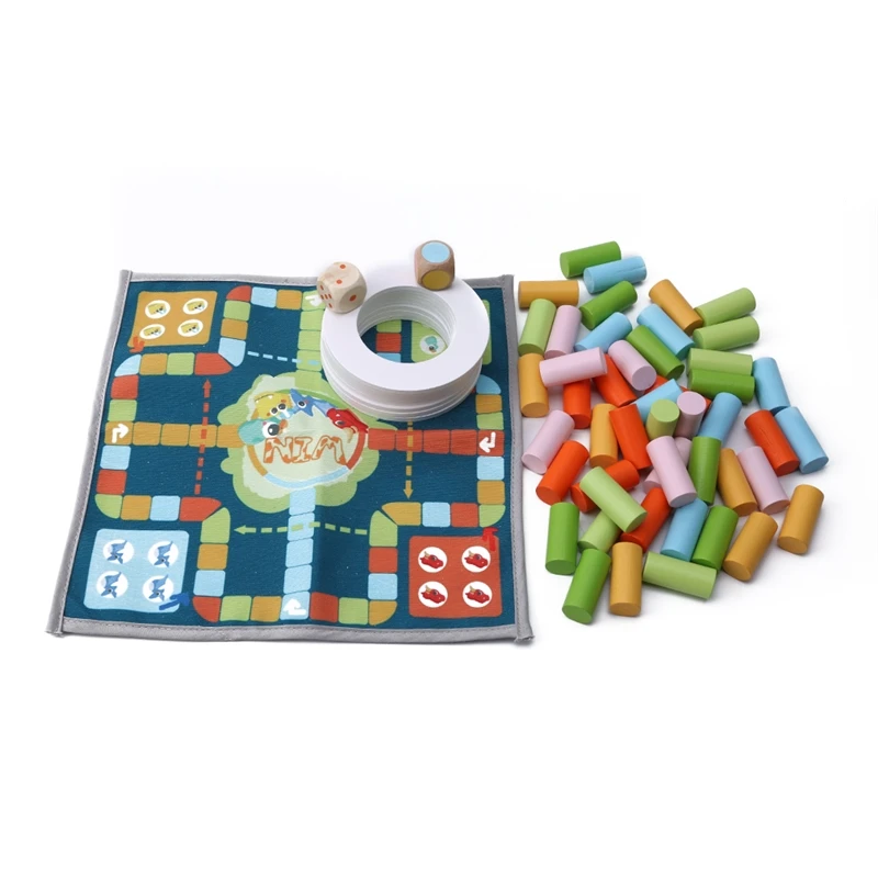 Wooden Tower Toys Wood Stack Building Block Toys Educational Table Game For Children Wooden Toys Ma