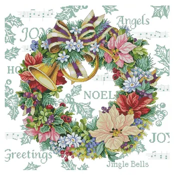 

Printed Cross Stitch Kits 11CT 27X27 Inch Cotton DIY Embroidery Starter Kits Easy Patterns Embroidery for Girls Crafts Stamped C