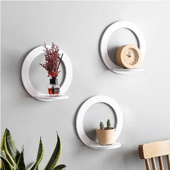 

Wooden Storage Racks Hanging Decor Storage Box Flower Pot House Storage Rack Wall Book Figurines Display Crafts Shelves ZM808