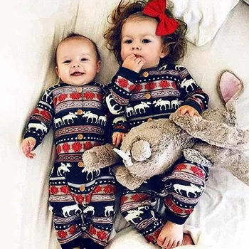 

Newborn Baby Girl Christmas Clothes Autumn Full Sleeve Cartoon Knitted Infant Rompers Winter Fashion Toddler Kids Boy Jumpsuits