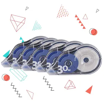 

5pcs 30m Scrapbooking Pocket Note Taking School Office Correction Tape Stationery Roller Safe Student Supplies Kids Gift Journal
