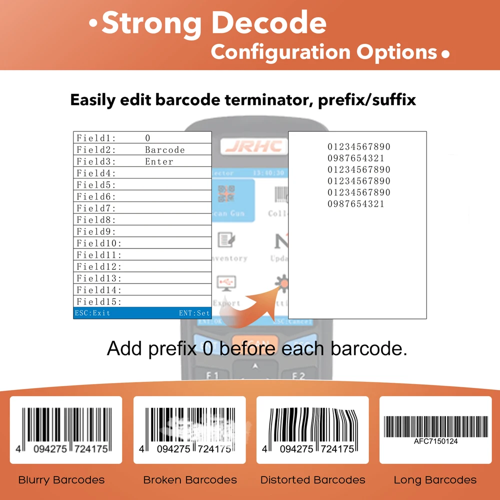 leitor de 1d 2d qr, scanner de