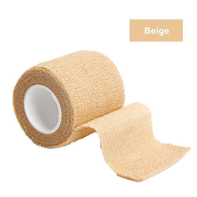 4.5m Colorful Sport Self Adhesive Elastic Bandage Wrap Tape Elastoplast For Knee Support Pads Finger Ankle Palm Shoulder Beige