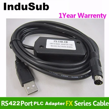 

FX-USB-AW USB PLC rogramming Cable Replaced by USB-SC09-FX RS422 Support win7/ win8 OEM USBSC09FX