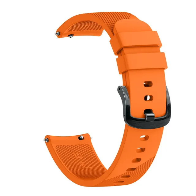 Силиконовый браслет на запястье для Garmin vivoactive 3 Forerunner 645 Сменные Ремешки для наручных часов Huami Amazfit Bip Youth Band - Цвет: Orange