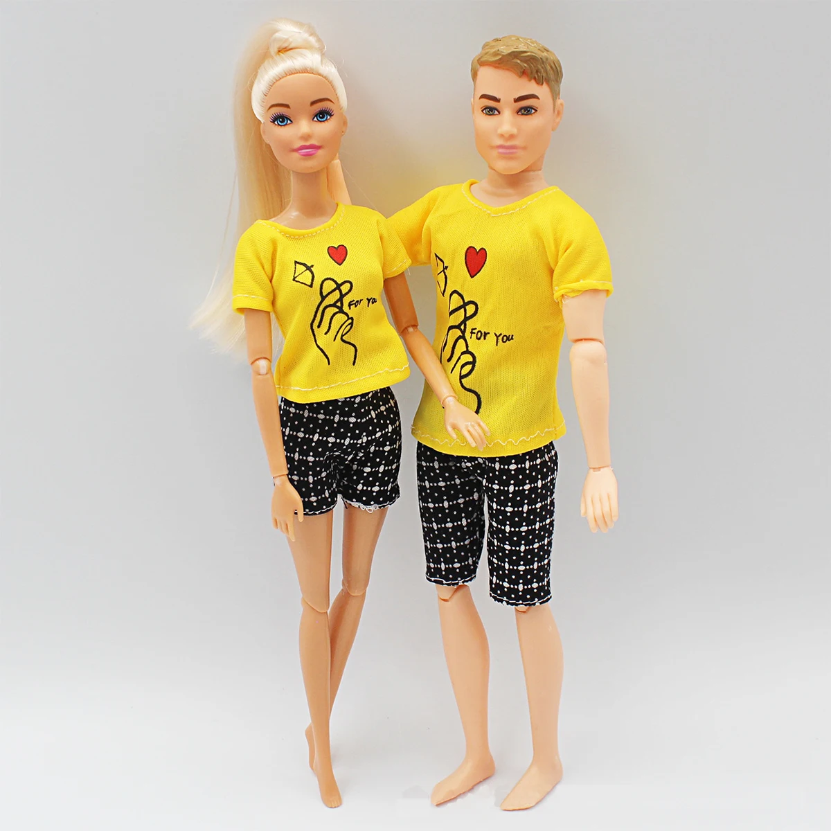 30cm Couple Doll Girlfriend & Boyfriend Ken Doll 1/6 Doll with Wheat Complexion Body Couple Outfit Parents Cosplay Toys Gifts reborn dolls