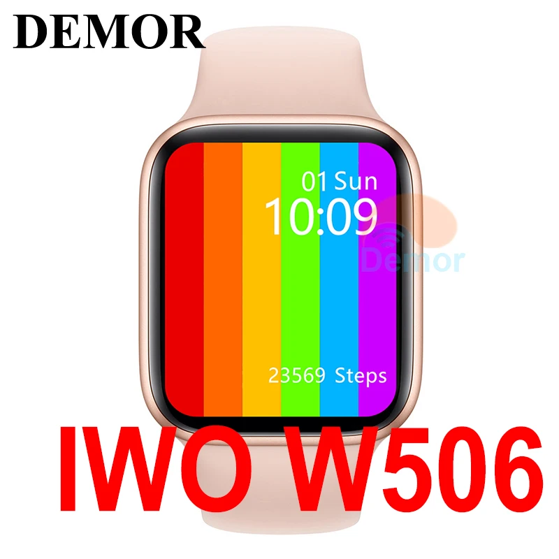 DEMOR IWO 15 Lite Smart Watch Series 6 44mm Wireless Charge Heart Rate Monitor W506 Smartwatch for Men Women Android 12 13 Phone |
