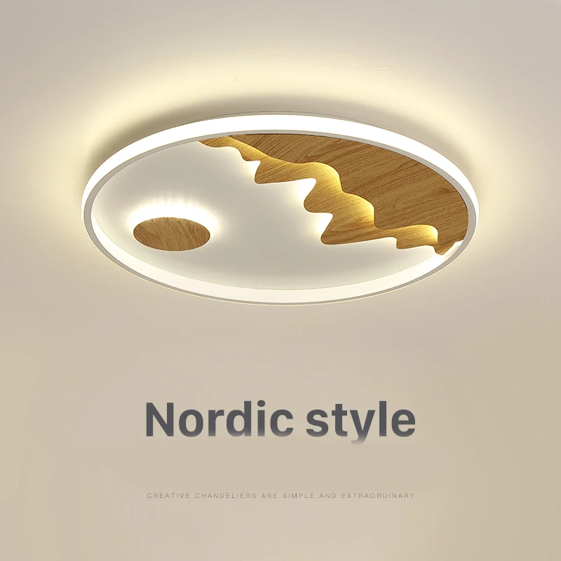 

Nordic Round LED Ceiling Lamp For Bedroom Modern Remote Controlling Ceiing Light Home Indoor Decor LED Lighting Fixture