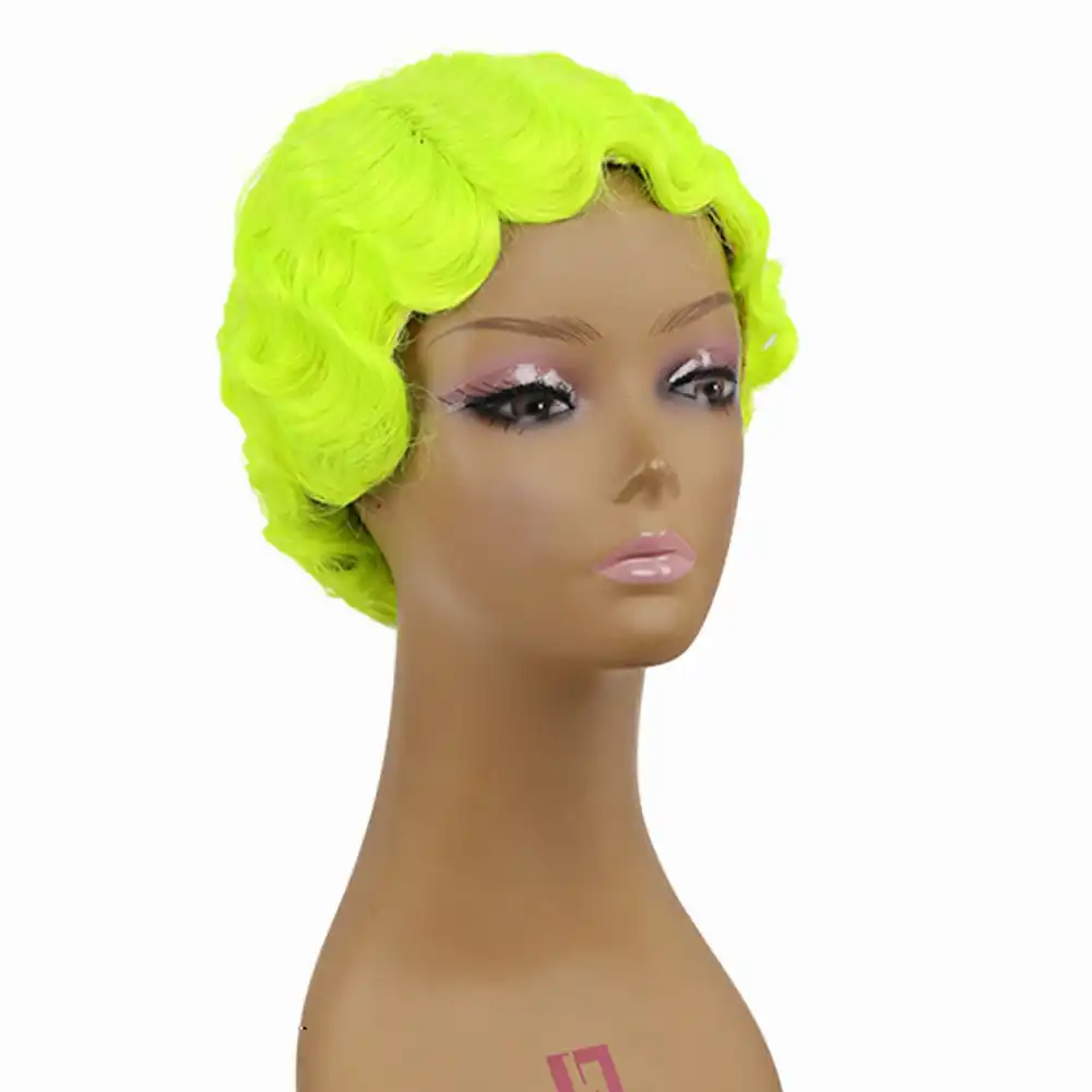 Amir Red Short Curly Wigs For African American Women Blond Black