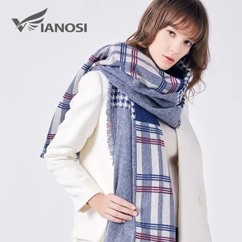 

VIANOSI Winter Scarf Women Warm Foulard Brand Designer Cotton Shawls and Scarves Soft bufandas mujer VA208