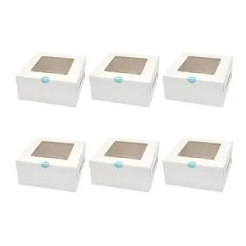 

25pcs Eco-Friendly Paper Packing Boxes Baking Muffin Boxes With Inserts Cupcake Containers Holder Party Favors