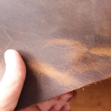 Hoang Dã Da Ngựa Retro Vintage Da Sách Ví Lớp Đầu Tiên Da DIY Thủ Công Leathercraft Vàng Nâu Đỏ Nâu(China)
