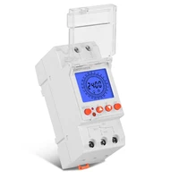 24hrs Digital Analogue Din Module Time Switch Backlight Large LCD Display Industrial Timers Controller 16A 30A Relay 85-265VAC 2