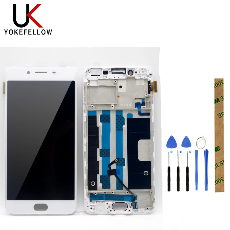 

100% Tested LCD Display For OPPO R9S LCD Display with Touch Sensor Complete Assembly With Frame
