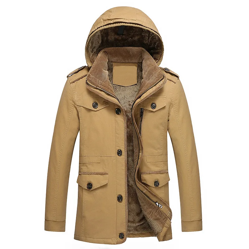 Осень Зима Новая мужская Парка хлопковая одежда большого размера длинное пальто уличная Холодная куртка повседневная мужская одежда мужская куртка зима