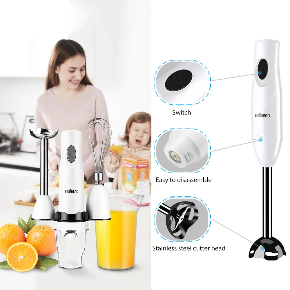

Four-In-One Multi-Function Handheld Small Electric Food Machine Baby Food Preparation Machine Multi-Function And Durable