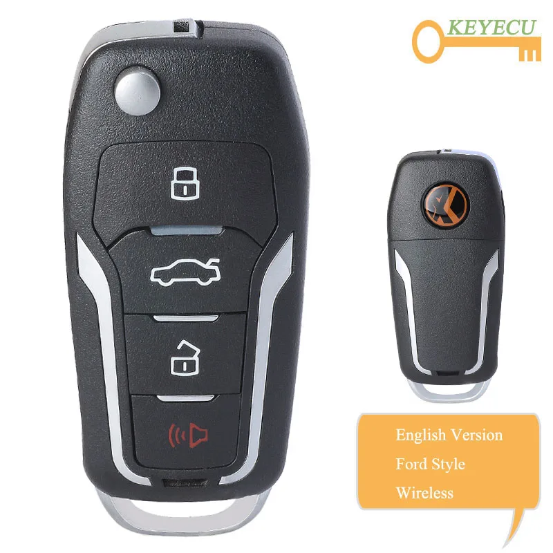 KEYECU XHORSE английская версия XNFO01EN для Ford Стиль Беспроводной универсальный пульт