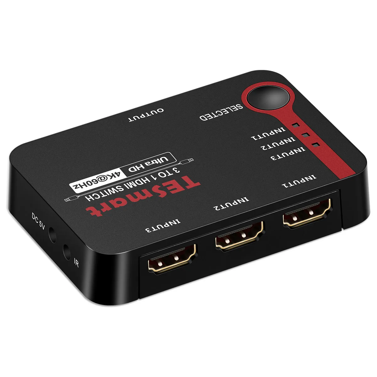 HDMI коммутатор 3 порта UltraHD 4 k@ 60 Гц 3 в 1 выход HDMI разветвитель 3x1 для PS3/4 HDTV Xbox HDMI коммутатор разветвитель с дистанционным управлением