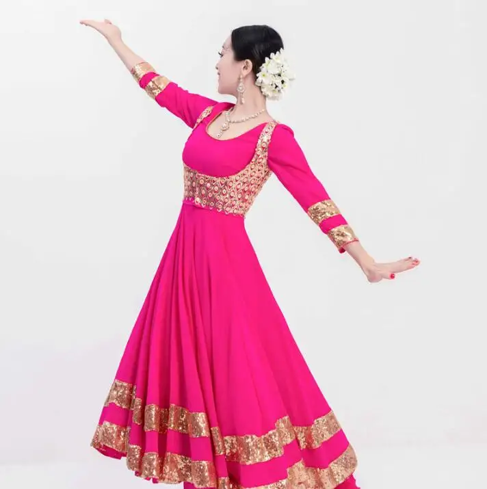 

New India Sarees For Woman India Dancing Performance Costume Salwar Kameez Sets Woman Beautiful Shoot Sets