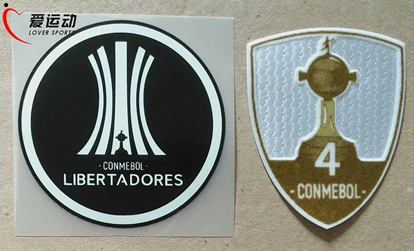 Ривер Плейт копа LIBERTADORES набор патчей CONMEBOL трофей 4 LIBERTADORES футбольная нашивка - Цвет: A SET